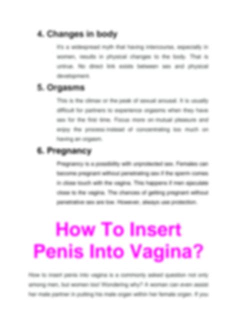 how to insert the penis|How to Insert Penis Into Vagina